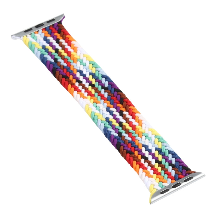 Cinturini di ricambio per cinturino singolo intrecciato arcobaleno, misura: S 135 mm per Apple Watch Series 6 e SE e 5 e 4 44 mm / 3 e 2 e 1 42 mm, S 135mm 44mm / 42mm