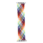 Cinturini di ricambio per cinturino singolo intrecciato arcobaleno, dimensioni: L 165 mm per Apple Watch Series 6 e SE e 5 e 4 44 mm / 3 e 2 e 1 42 mm, L 165mm 44mm / 42mm