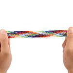 Cinturini di ricambio per cinturino singolo intrecciato arcobaleno, dimensioni: L 165 mm per Apple Watch Series 6 e SE e 5 e 4 44 mm / 3 e 2 e 1 42 mm, L 165mm 44mm / 42mm