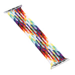 Cinturini di ricambio per cinturino singolo intrecciato arcobaleno, dimensioni: L 155 mm per Apple Watch Series 6 e SE e 5 e 4 40 mm / 3 e 2 e 1 38 mm, L 155mm 40mm / 38mm
