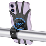 Supporto per telefono da bicicletta in gel di silice con rotazione a 360 gradi per telefono cellulare da 4-6,8 pollici, for 4-6.8 inch Mobile Phone