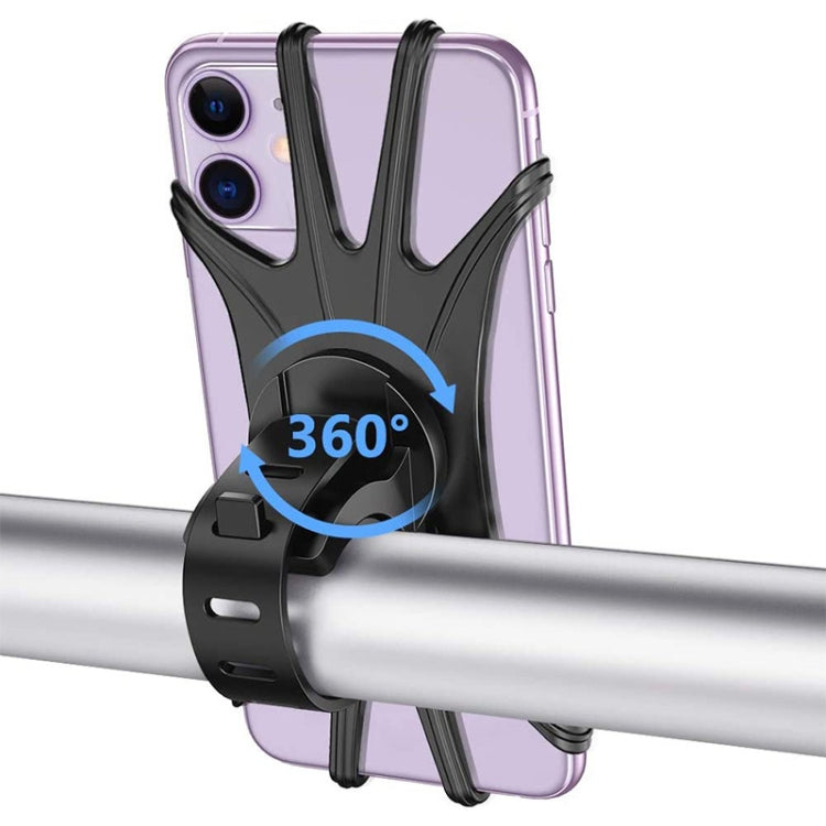 Supporto per telefono da bicicletta in gel di silice con rotazione a 360 gradi per telefono cellulare da 4-6,8 pollici, for 4-6.8 inch Mobile Phone