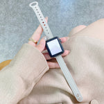 Cinturino con cinturino in vera pelle con fibbia a doppia borchia per Apple Watch Series, 7 45mm / 6 & SE & 5 & 4 44mm / 3 & 2 & 1 42mm, 7 41mm / 6 & SE & 5 & 4 40mm / 3 & 2 & 1 38mm