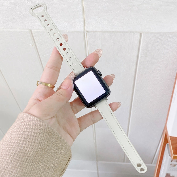 Cinturino con cinturino in vera pelle con fibbia a doppia borchia per Apple Watch Series, 7 45mm / 6 & SE & 5 & 4 44mm / 3 & 2 & 1 42mm, 7 41mm / 6 & SE & 5 & 4 40mm / 3 & 2 & 1 38mm
