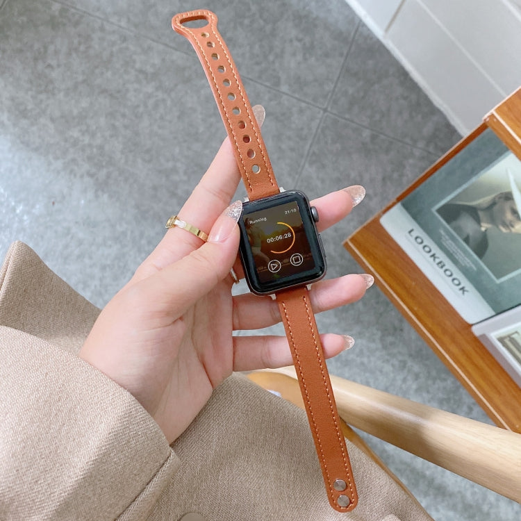 Cinturino con cinturino in vera pelle con fibbia a doppia borchia per Apple Watch Series, 7 45mm / 6 & SE & 5 & 4 44mm / 3 & 2 & 1 42mm, 7 41mm / 6 & SE & 5 & 4 40mm / 3 & 2 & 1 38mm