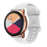 Cinturino di ricambio per cinturino in silicone con fibbia a farfalla, 20mm For Samsung Galaxy Watch Active 3 41mm, 22mm For Samsung Galaxy Watch Active 3 45mm