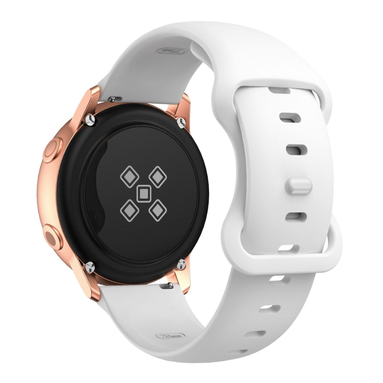 Cinturino di ricambio per cinturino in silicone con fibbia a farfalla, 20mm For Samsung Galaxy Watch Active 3 41mm, 22mm For Samsung Galaxy Watch Active 3 45mm