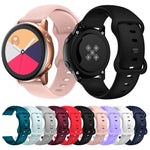 Cinturino di ricambio per cinturino in silicone con fibbia a farfalla, 20mm For Samsung Galaxy Watch Active 3 41mm, 22mm For Samsung Galaxy Watch Active 3 45mm