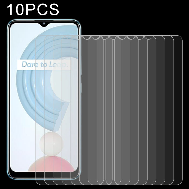 10 pellicole in vetro temperato da 0,26 mm 9H 2,5D, For OPPO Realme C25 (10 PCS), For OPPO Realme C21 (10 PCS), For OPPO Realme C15 (10 PCS), For OPPO Realme C12 (10 PCS), For OPPO Realme Q3 Pro Carnival / Q3 Pro 5G (10 PCS), For OPPO Realme C20 (10 PCS)