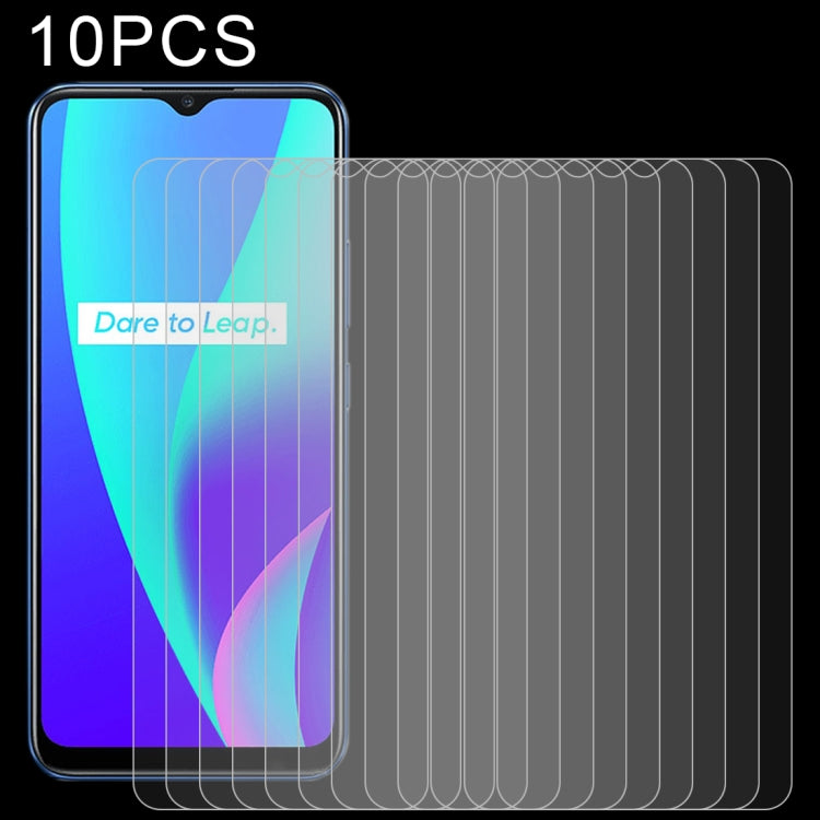 10 pellicole in vetro temperato da 0,26 mm 9H 2,5D, For OPPO Realme C25 (10 PCS), For OPPO Realme C21 (10 PCS), For OPPO Realme C15 (10 PCS), For OPPO Realme C12 (10 PCS), For OPPO Realme Q3 Pro Carnival / Q3 Pro 5G (10 PCS), For OPPO Realme C20 (10 PCS)