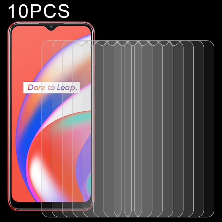 10 pellicole in vetro temperato da 0,26 mm 9H 2,5D, For OPPO Realme C25 (10 PCS), For OPPO Realme C21 (10 PCS), For OPPO Realme C15 (10 PCS), For OPPO Realme C12 (10 PCS), For OPPO Realme Q3 Pro Carnival / Q3 Pro 5G (10 PCS), For OPPO Realme C20 (10 PCS)
