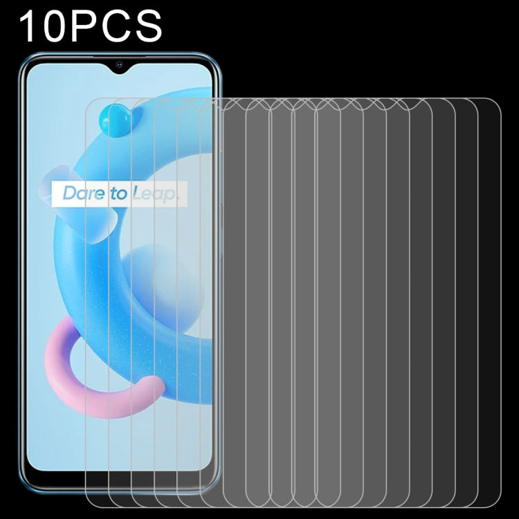 10 pellicole in vetro temperato da 0,26 mm 9H 2,5D, For OPPO Realme C25 (10 PCS), For OPPO Realme C21 (10 PCS), For OPPO Realme C15 (10 PCS), For OPPO Realme C12 (10 PCS), For OPPO Realme Q3 Pro Carnival / Q3 Pro 5G (10 PCS), For OPPO Realme C20 (10 PCS)