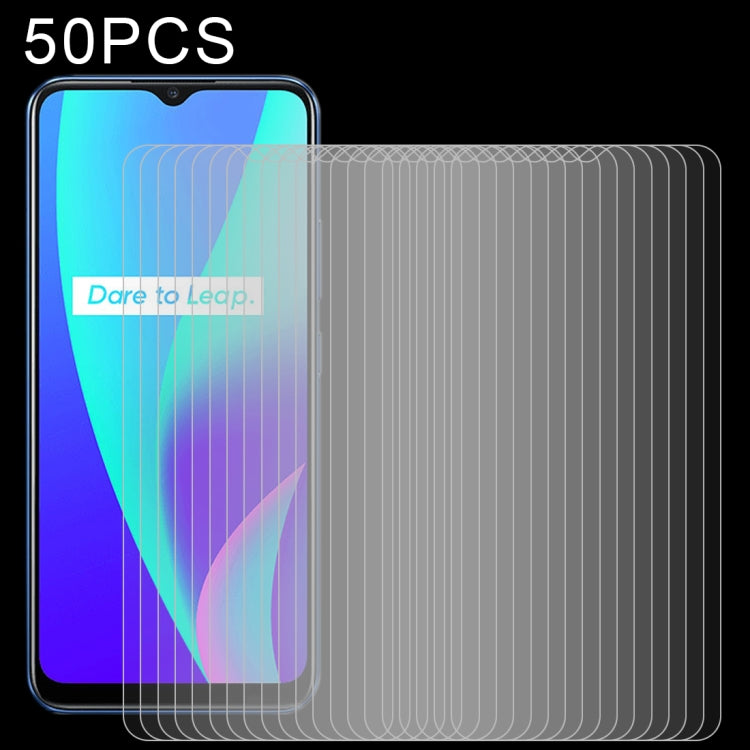 50 pellicole in vetro temperato da 0,26 mm 9H 2,5D, For OPPO Realme C25 (50 PCS), For OPPO Realme C21 (50 PCS), For OPPO Realme C15 (50 PCS), For OPPO Realme C12 (50 PCS), For OPPO Realme Q3 Pro Carnival / Q3 Pro 5G (50 PCS), For OPPO Realme C20 (50 PCS)