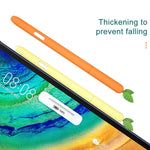 Custodia protettiva in silicone per stilo a forma di frutta e verdura, For Samsung Galaxy Tab S6 Lite P610 / P615, For Samsung Galaxy Tab S7 SM-870 / SM-T875