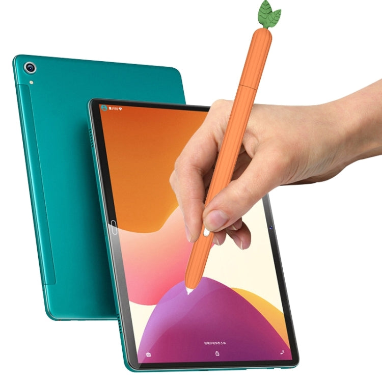 Custodia protettiva in silicone per stilo a forma di frutta e verdura, For Samsung Galaxy Tab S6 Lite P610 / P615, For Samsung Galaxy Tab S7 SM-870 / SM-T875