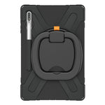 Custodia protettiva in silicone + PC con supporto e tracolla, For Samsung Galaxy Tab S8+ / Tab S8 Plus /  Tab S7 FE / Tab S7+ T970/T975