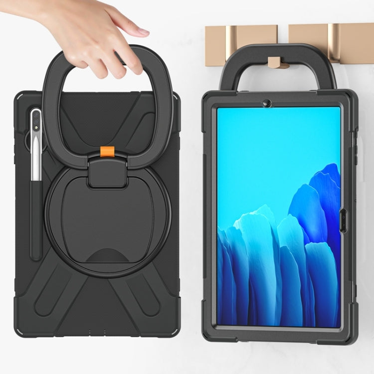 Custodia protettiva in silicone + PC con supporto e tracolla, For Samsung Galaxy Tab S8+ / Tab S8 Plus /  Tab S7 FE / Tab S7+ T970/T975