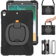 Custodia protettiva in silicone + PC con supporto e tracolla, For iPad Pro 10.5 2017 / Air 10.5 2019