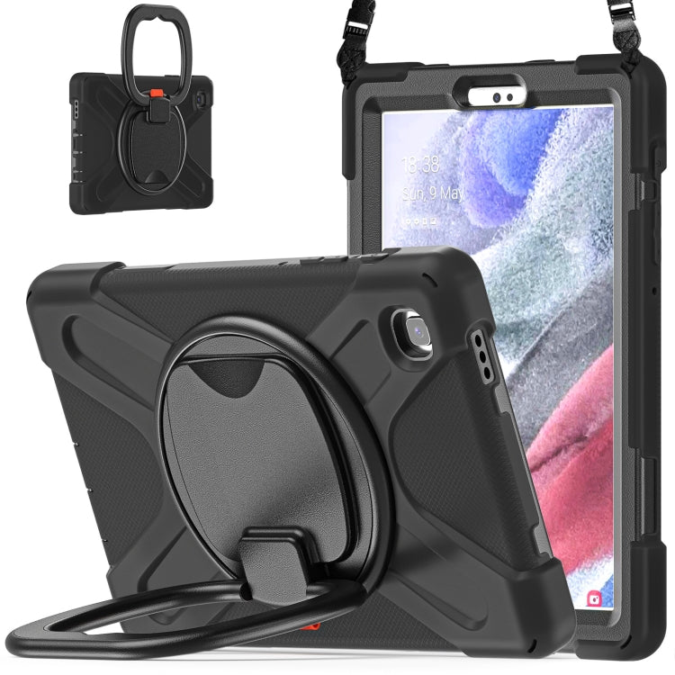 Custodia protettiva in silicone + PC con supporto e tracolla, For Samsung Galaxy Tab A7 Lite T220 / T225