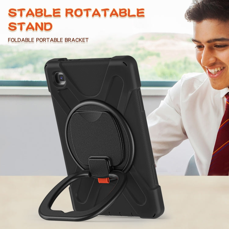 Custodia protettiva in silicone + PC con supporto e tracolla, For Samsung Galaxy Tab A7 Lite T220 / T225