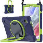 Custodia protettiva in silicone + PC con supporto e tracolla, For Samsung Galaxy Tab A7 Lite T220 / T225
