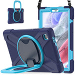 Custodia protettiva in silicone + PC con supporto e tracolla, For Samsung Galaxy Tab A7 Lite T220 / T225