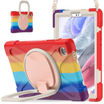Custodia protettiva in silicone + PC con supporto e tracolla, For Samsung Galaxy Tab A7 Lite T220 / T225
