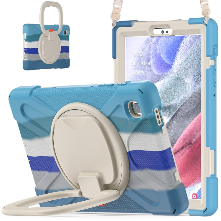 Custodia protettiva in silicone + PC con supporto e tracolla, For Samsung Galaxy Tab A7 Lite T220 / T225