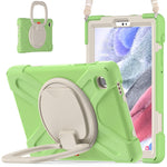 Custodia protettiva in silicone + PC con supporto e tracolla, For Samsung Galaxy Tab A7 Lite T220 / T225