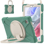 Custodia protettiva in silicone + PC con supporto e tracolla, For Samsung Galaxy Tab A7 Lite T220 / T225