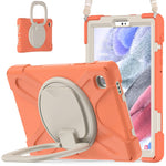 Custodia protettiva in silicone + PC con supporto e tracolla, For Samsung Galaxy Tab A7 Lite T220 / T225