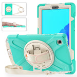 Custodia protettiva in silicone + PC con supporto e tracolla, For Samsung Galaxy Tab A7 Lite T220 / T225