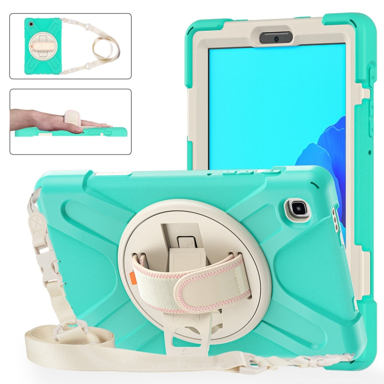 Custodia protettiva in silicone + PC con supporto e tracolla, For Samsung Galaxy Tab A7 Lite T220 / T225