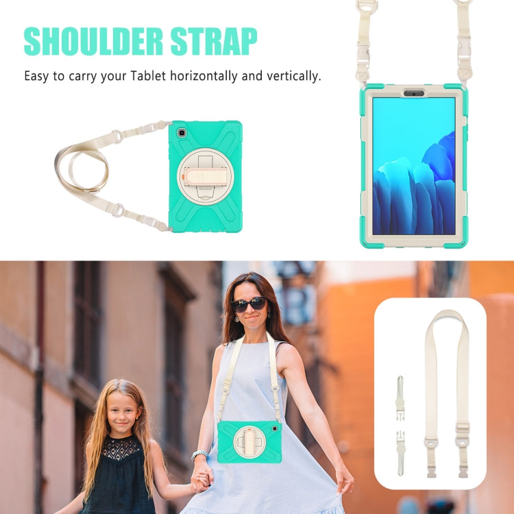 Custodia protettiva in silicone + PC con supporto e tracolla, For Samsung Galaxy Tab A7 Lite T220 / T225