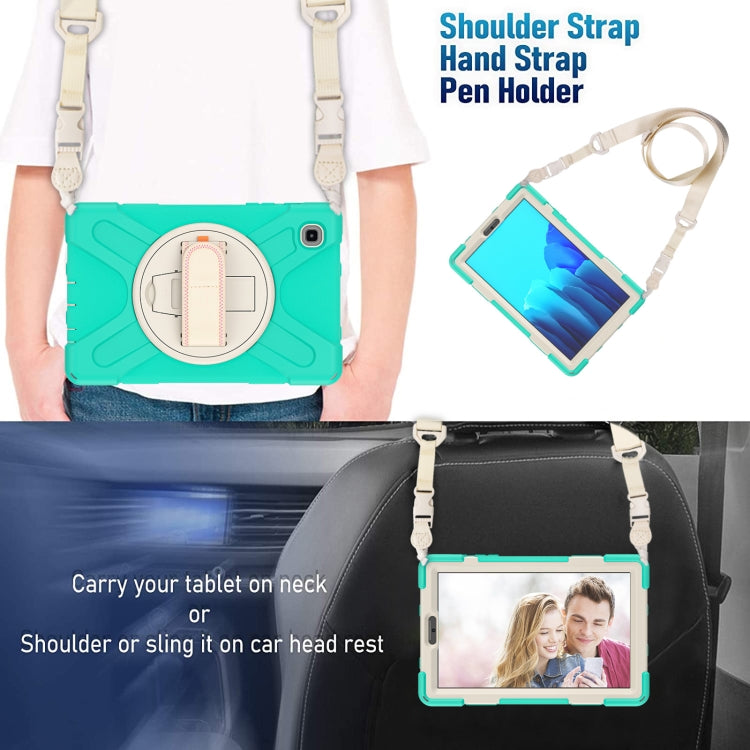 Custodia protettiva in silicone + PC con supporto e tracolla, For Samsung Galaxy Tab A7 Lite T220 / T225