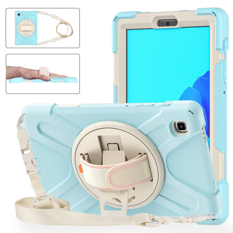 Custodia protettiva in silicone + PC con supporto e tracolla, For Samsung Galaxy Tab A7 Lite T220 / T225