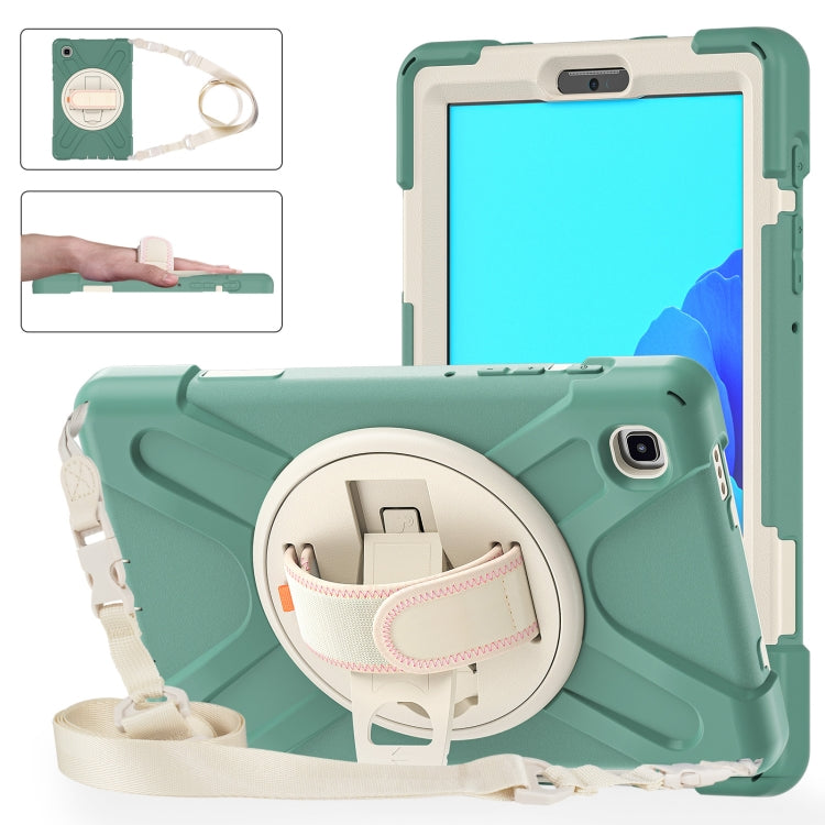 Custodia protettiva in silicone + PC con supporto e tracolla, For Samsung Galaxy Tab A7 Lite T220 / T225