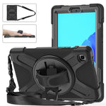 Custodia protettiva in silicone + PC con supporto e tracolla, For Samsung Galaxy Tab A7 Lite T220 / T225