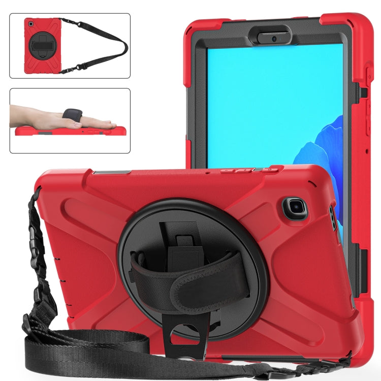 Custodia protettiva in silicone + PC con supporto e tracolla, For Samsung Galaxy Tab A7 Lite T220 / T225