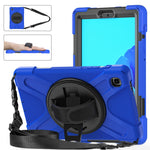 Custodia protettiva in silicone + PC con supporto e tracolla, For Samsung Galaxy Tab A7 Lite T220 / T225