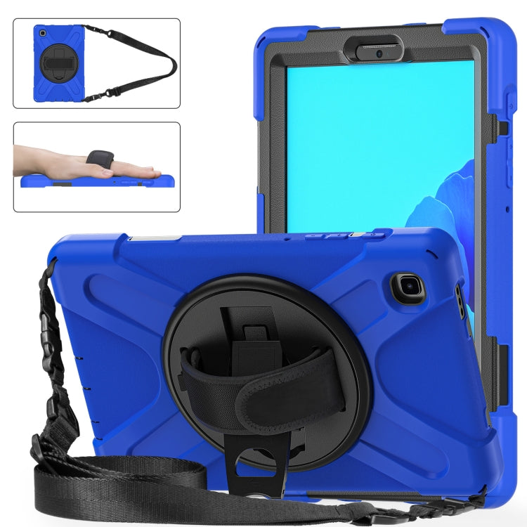Custodia protettiva in silicone + PC con supporto e tracolla, For Samsung Galaxy Tab A7 Lite T220 / T225