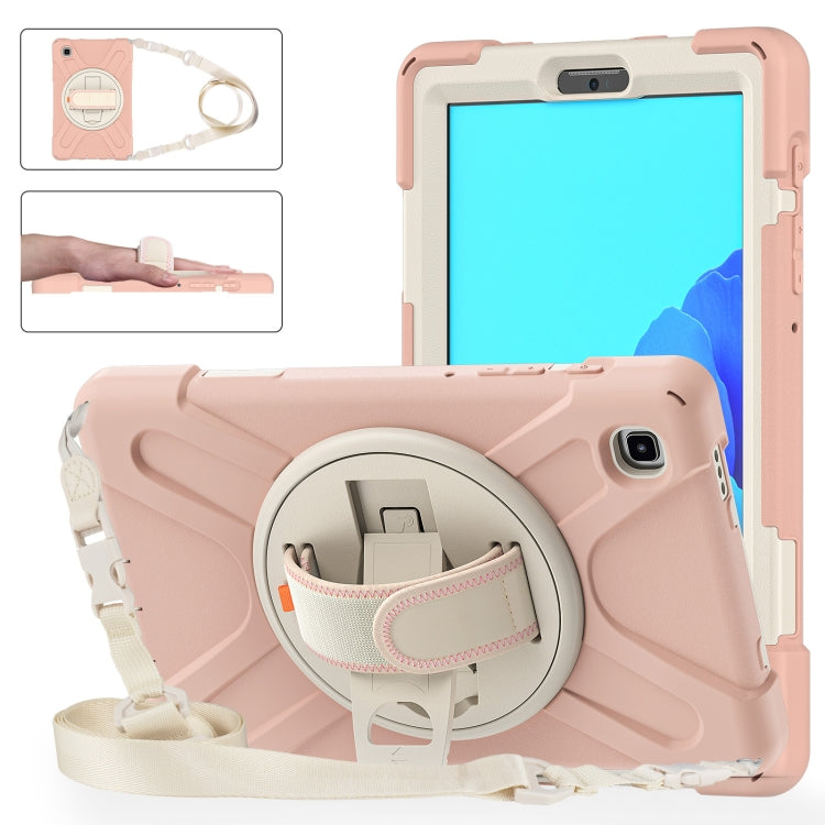 Custodia protettiva in silicone + PC con supporto e tracolla, For Samsung Galaxy Tab A7 Lite T220 / T225