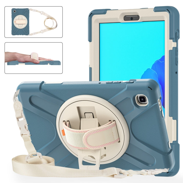 Custodia protettiva in silicone + PC con supporto e tracolla, For Samsung Galaxy Tab A7 Lite T220 / T225