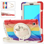 Custodia protettiva in silicone + PC con supporto e tracolla, For Samsung Galaxy Tab A7 Lite T220 / T225