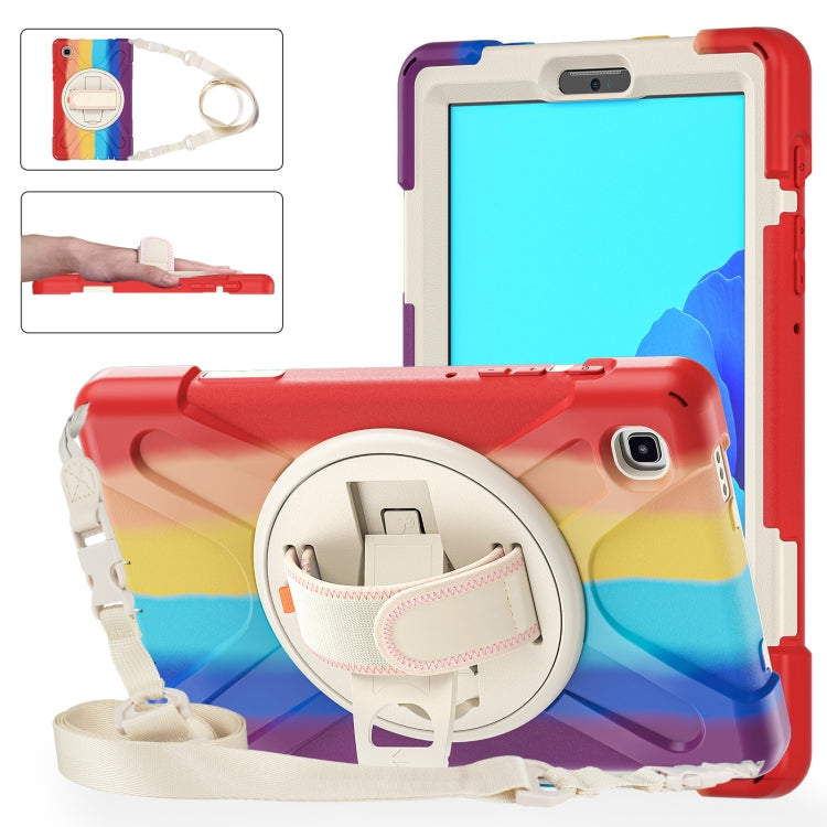 Custodia protettiva in silicone + PC con supporto e tracolla, For Samsung Galaxy Tab A7 Lite T220 / T225