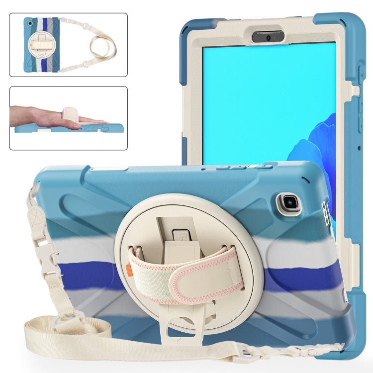 Custodia protettiva in silicone + PC con supporto e tracolla, For Samsung Galaxy Tab A7 Lite T220 / T225