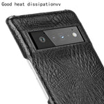 Custodia PC + PU antiurto in coccodrillo, For Google Pixel 6 Pro