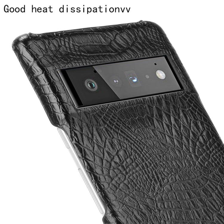 Custodia PC + PU antiurto in coccodrillo, For Google Pixel 6 Pro