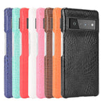 Custodia PC + PU antiurto in coccodrillo, For Google Pixel 6 Pro
