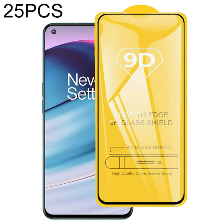 25 pellicole in vetro temperato a schermo intero con colla piena 9D, For Samsung Galaxy A22 4G (25 PCS), For OnePlus Nord CE 5G / Nord CE 2 5G (25 PCS), For Samsung Galaxy S21 FE 5G (25 PCS), For Samsung Galaxy A22 5G (25 PCS)